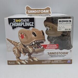 Zoomer Chomplingz Sandstorm Interactive Chomping Dinosaur Brand New